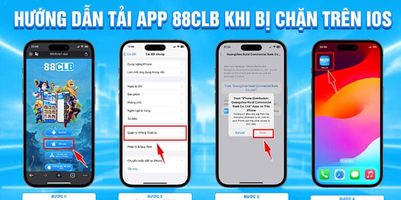 Chỉ dẫn cách tải ứng dụng 88LCB về điện thoại iOS an toàn 